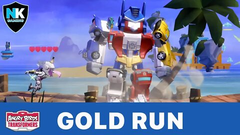 Angry Birds Transformers 2.0 - Gold Run + Preview Of New Character Optimus Maximus