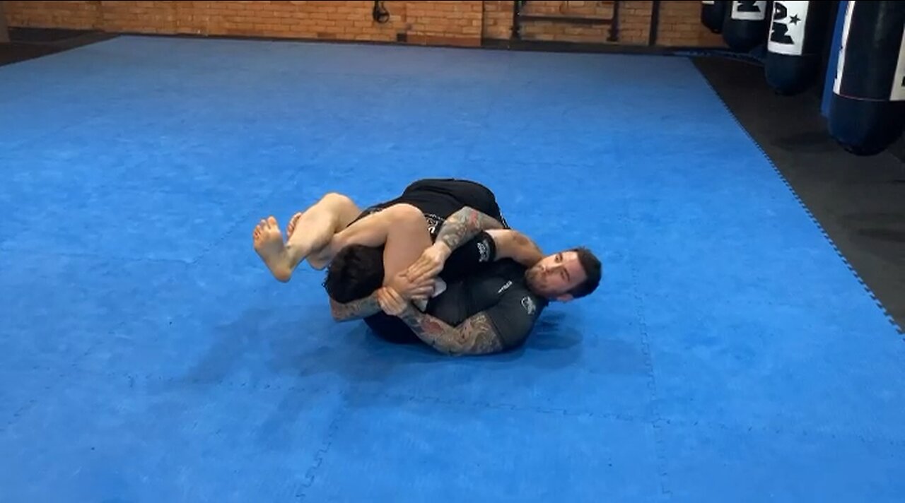 Side control bottom offence