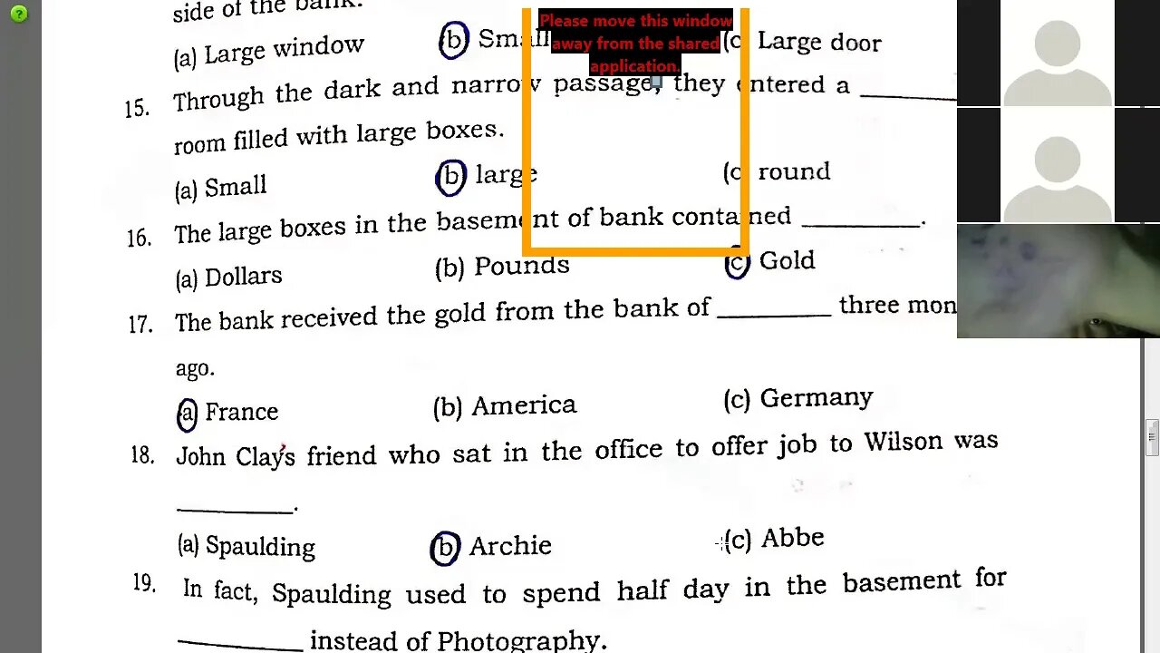 English B Class VI 15 12 2020