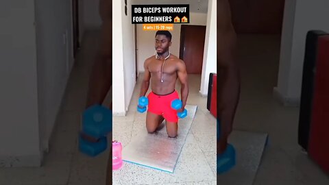 Dumbbell Biceps Workout For Beginners At Home #beginners #shorts #workout #athome