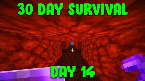 This Nether Fortress I Found Doesn't Have Much | Minecraft - 30 Day Survival Day #14