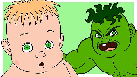 Baby Hulk Transformation | Animation | Baby Harold | FlipaClip