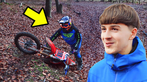 He Fell Of His Pitbike!