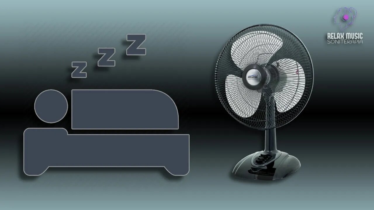 Sonidos para dormir | Relajante de sueño de ruido blanco | Ventilador virtual de 8 horas