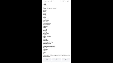 Petty people are inferior by admission, it's not my opinion