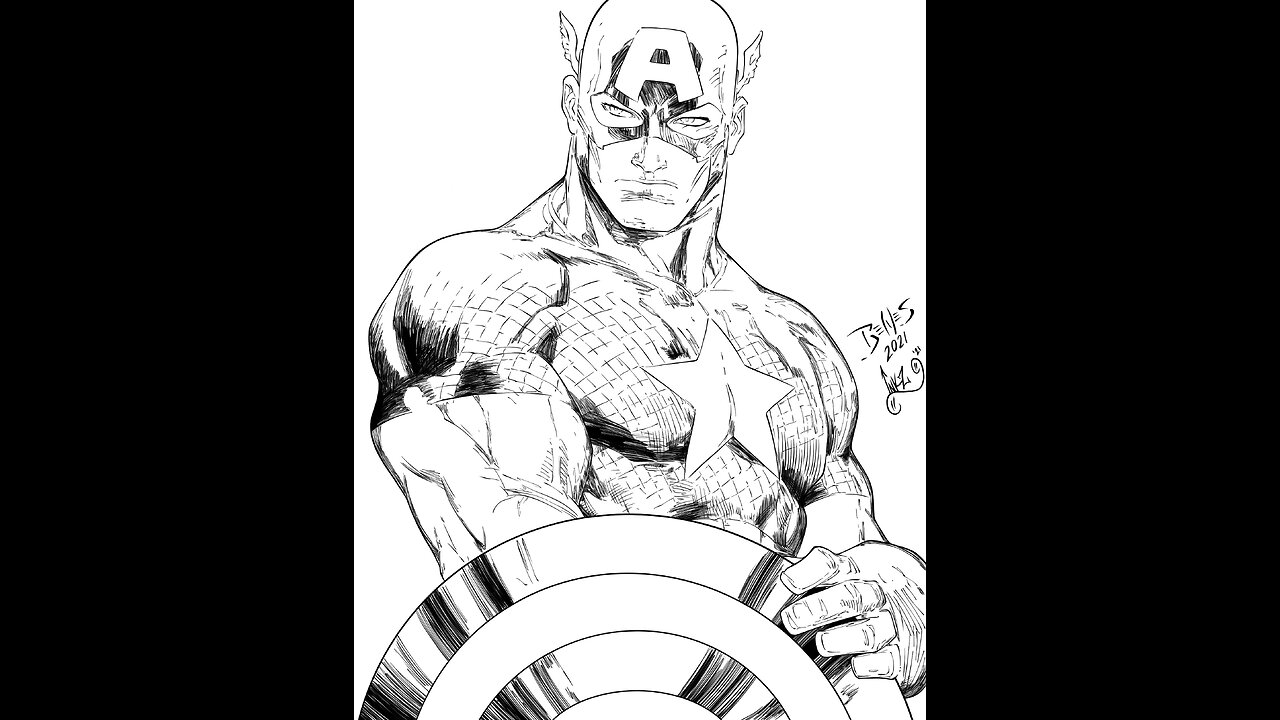 Inking Captain America #1