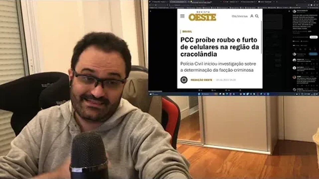 Esquerda impopularíssima no mundo real; PCC colocando ordem na cracolândia; Lula falando asneiras