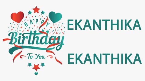 Happy Birthday to Ekanthika - Hindi Birthday Wish From Birthday Bash