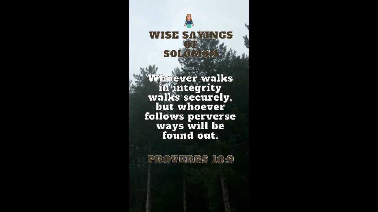 Proverbs 10:09 | Wise Sayings of Solomon