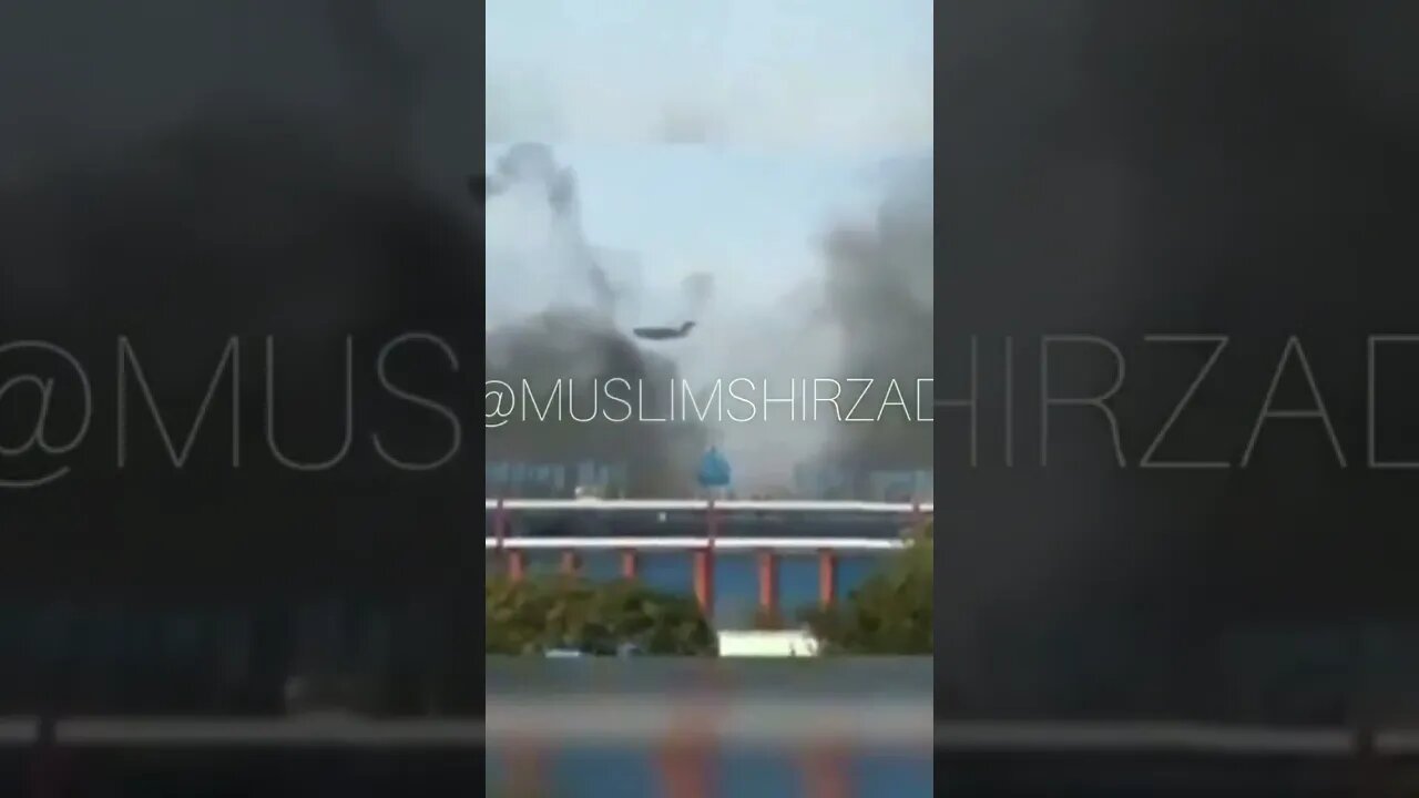 Happening now - Fire erupts at Kabul Airport In Afghanistan