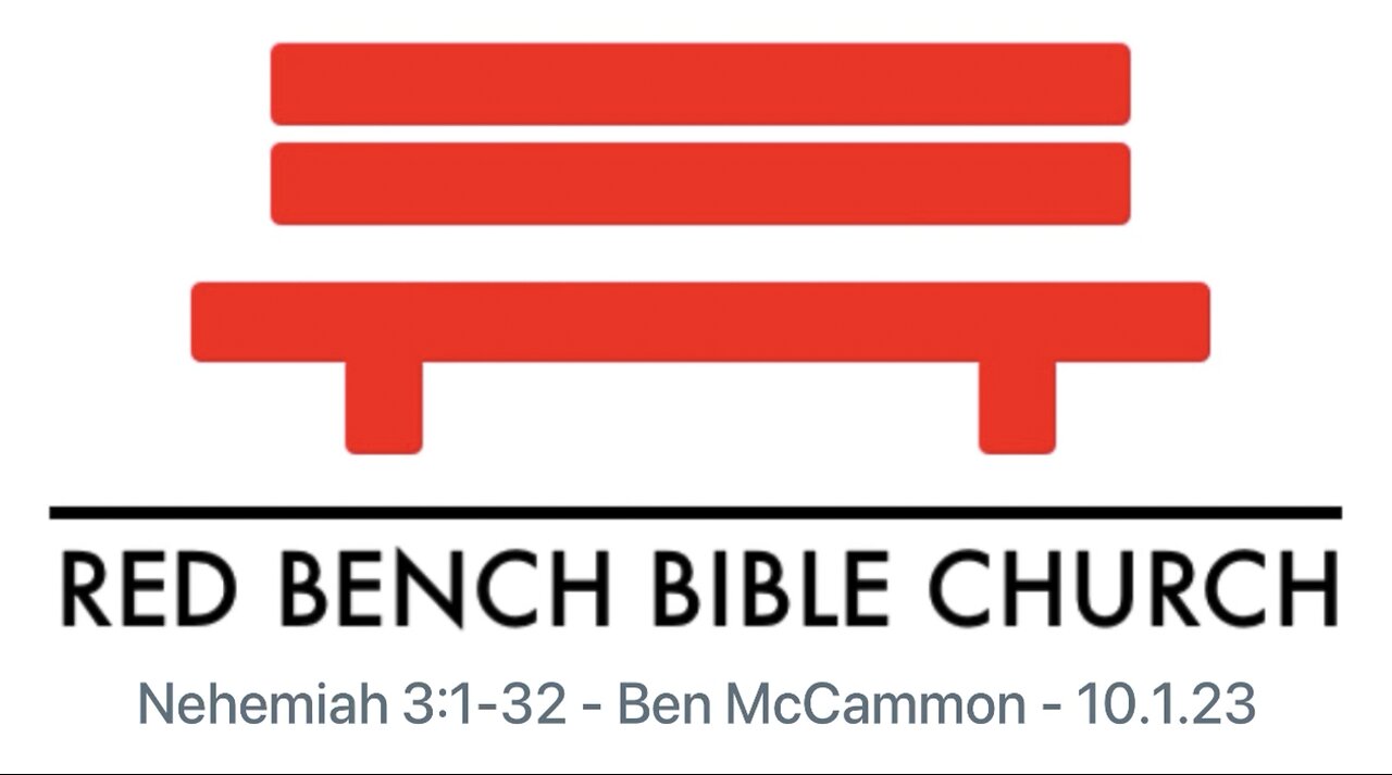 Nehemiah 3:1-32 - Working Together In God's Plan - 10.1.23