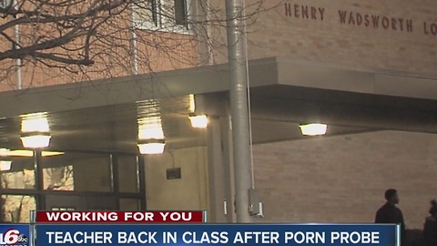 IPS teacher back in class after porn allegations