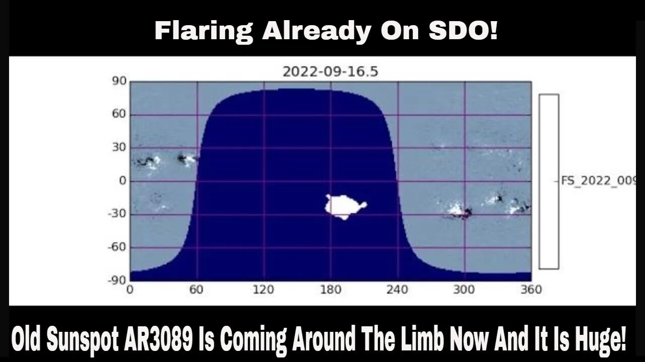 Old Sunspot AR3089 Is Coming Around The Limb Now! It is Huge!