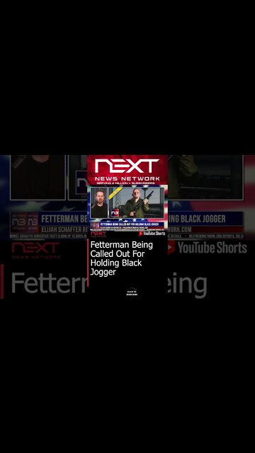 Fetterman Being Called Out For Holding Black Jogger #shorts