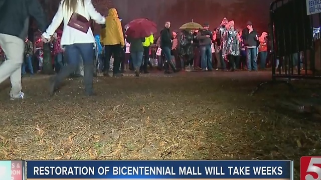 Focus Turns To Restoration Of Bicentennial Mall After New Year's Celebration