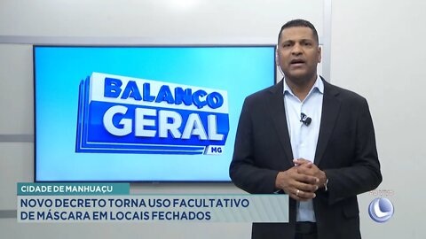 Cidade de Manhuaçu: Novo Decreto torna uso facultativo de máscara em locais fechados.