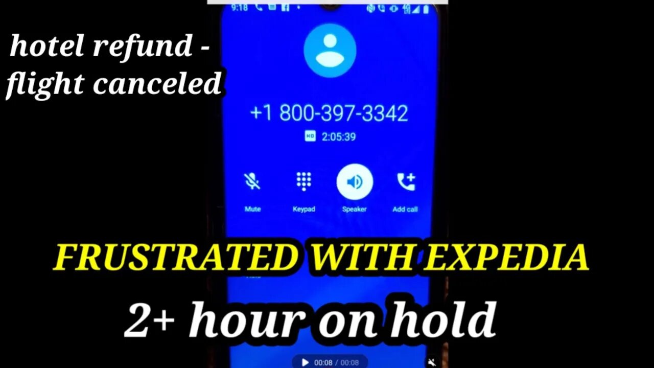 FRUSTRATED WITH EXPEDIA🥵2 HOUR ON HOLD🥵HOTEL REFUND🥵FLIGHT CANCELED