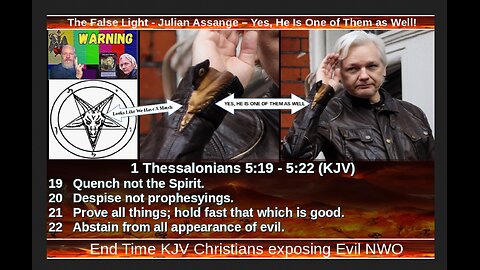 THE FALSE LIGHT - JULIAN ASSANGE – YES, HE IS ONE OF THEM AS WELL!