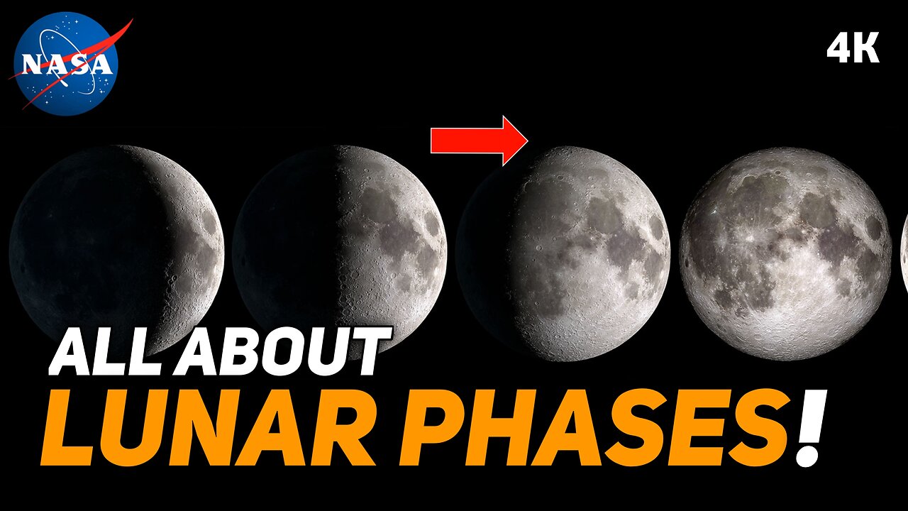 Exploring Moon Phases 2022 By NASA in 4K | Unveiling Lunar Magic of the Northern Hemisphere