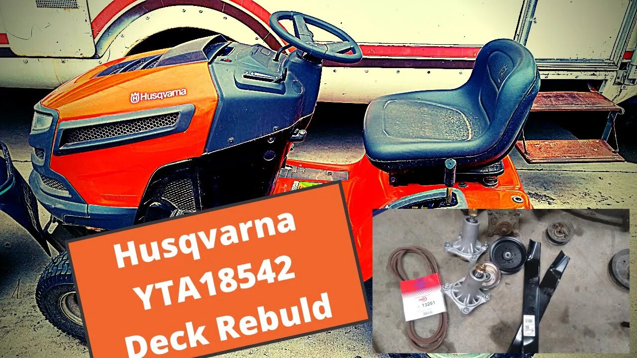 Husqvarna YTA18542 Mower Deck Rebuild pt2