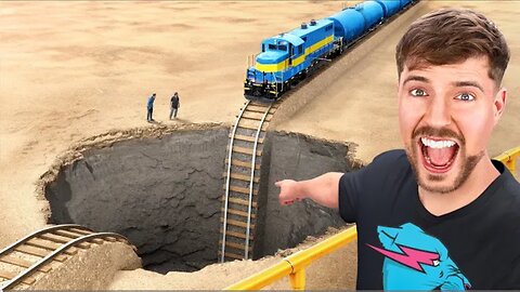 Train vs Giant pit