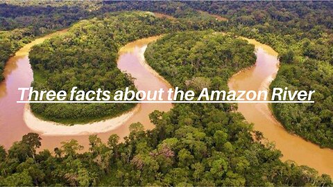 Three facts about the Amazon River