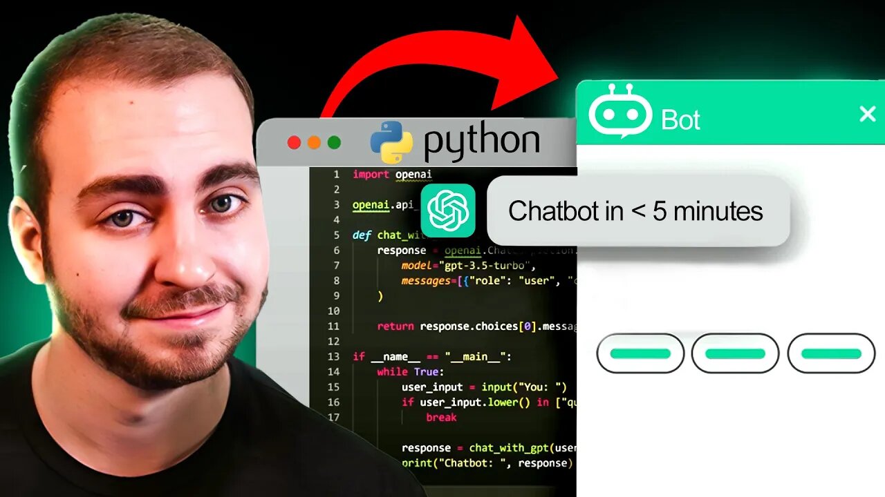 Create a Python GPT Chatbot - In Under 4 Minutes