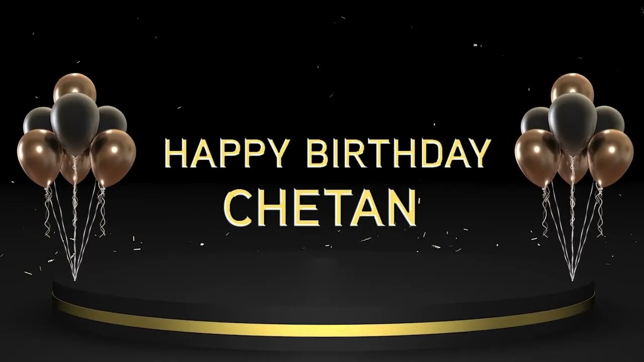 Wish you a very Happy Birthday Chetan