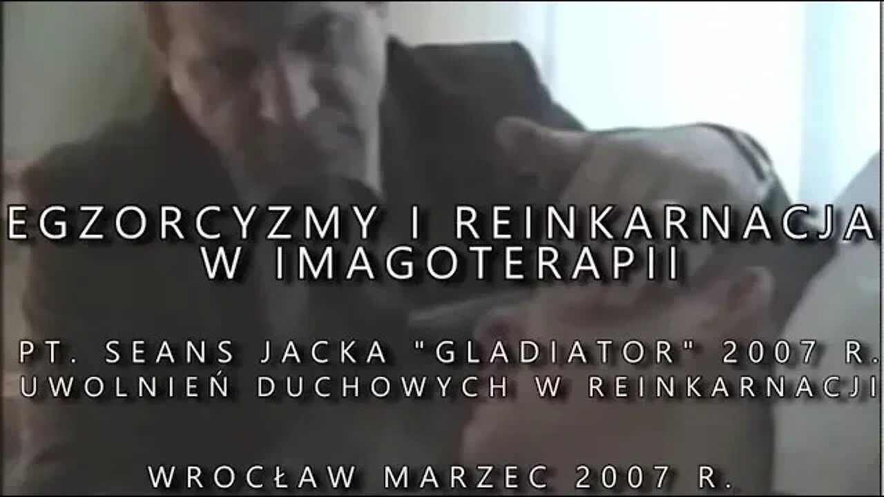 SEANS UWOLNIEŃ DUCHOWYCH- JACEK- GLADIATOR EGZORCYZMY I REINKARNACJA /2007©TV - IMAGO