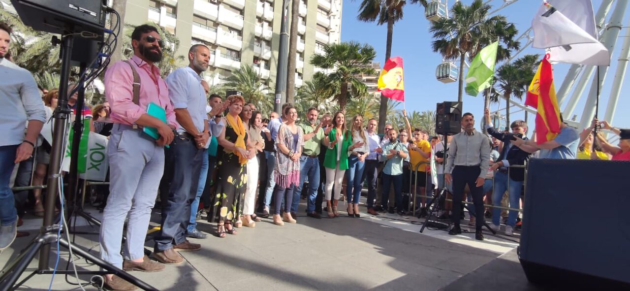 Almería| La candidata Olona abarrota Plaza de las Velas