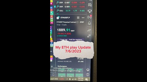 July 6, 2023- My #ETH play update