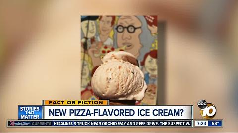 New pizza-flavored ice cream?