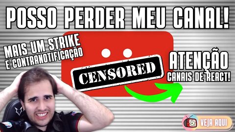 ⚠️ CANAIS DE REACT, CUIDADO: STRIKES em VÍDEOS DE COMIDA DE RUA podem EXCLUIR SEU CANAL! | Veja Aqui