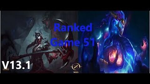 Ranked Game 51 Kayn Vs Aurelion Sol Mid League Of Legends V13.1