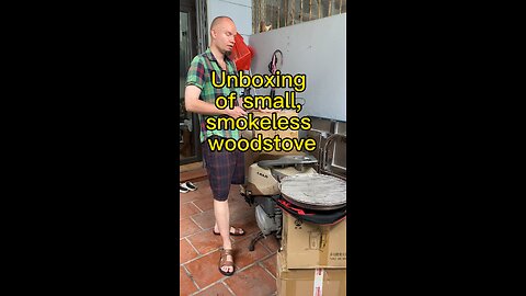 Unboxing of small smokeless woodstove #Bepcui #khongkhoi #smokeless #woodstove #saving #tietkiem