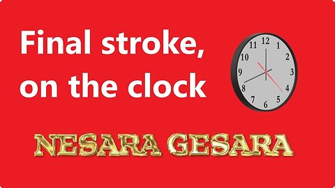 FINAL STROKE ON THE CLOCK - TRUMP NEWS