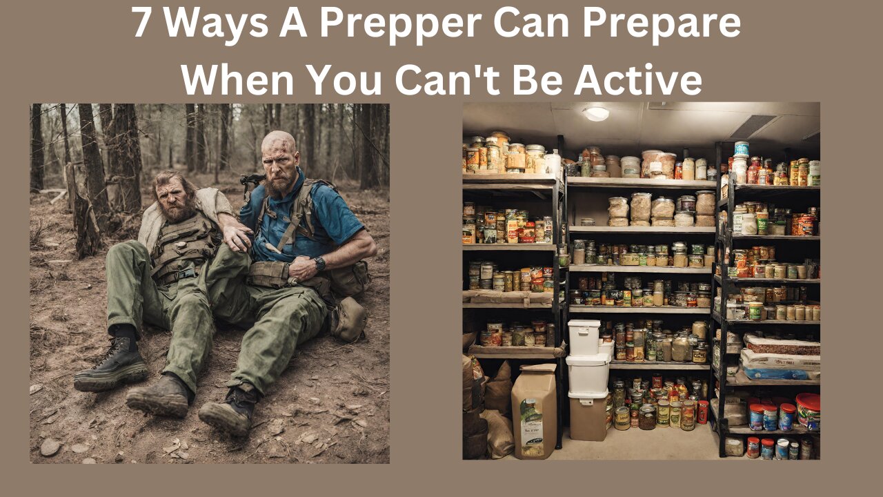 7 Ways A Prepper Can Prepare When You Can't Be Active