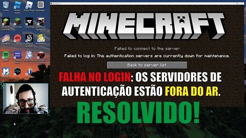 TUTORIAL COMO RESOLVER SERVIDORES DE AUTENTICAÇÃO FORA DO AR