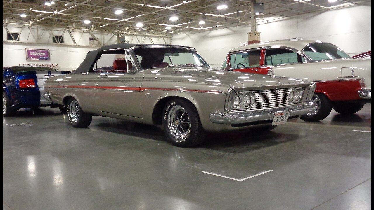 1963 Plymouth Fury Convertible in Gray & V8 Engine Sound on My Car Story with Lou Costabile