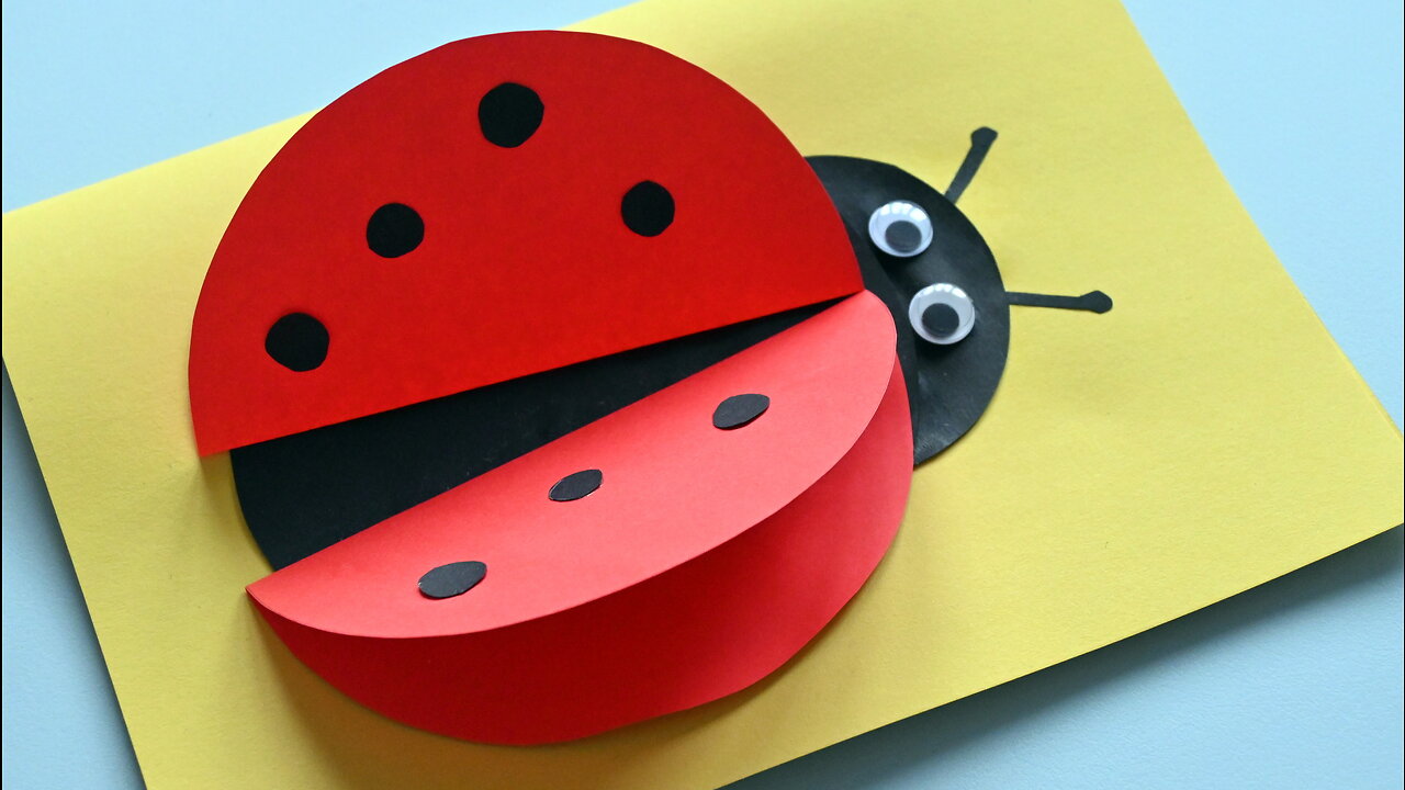 How To Make Easy Paper Ladybug for Kids /DIY