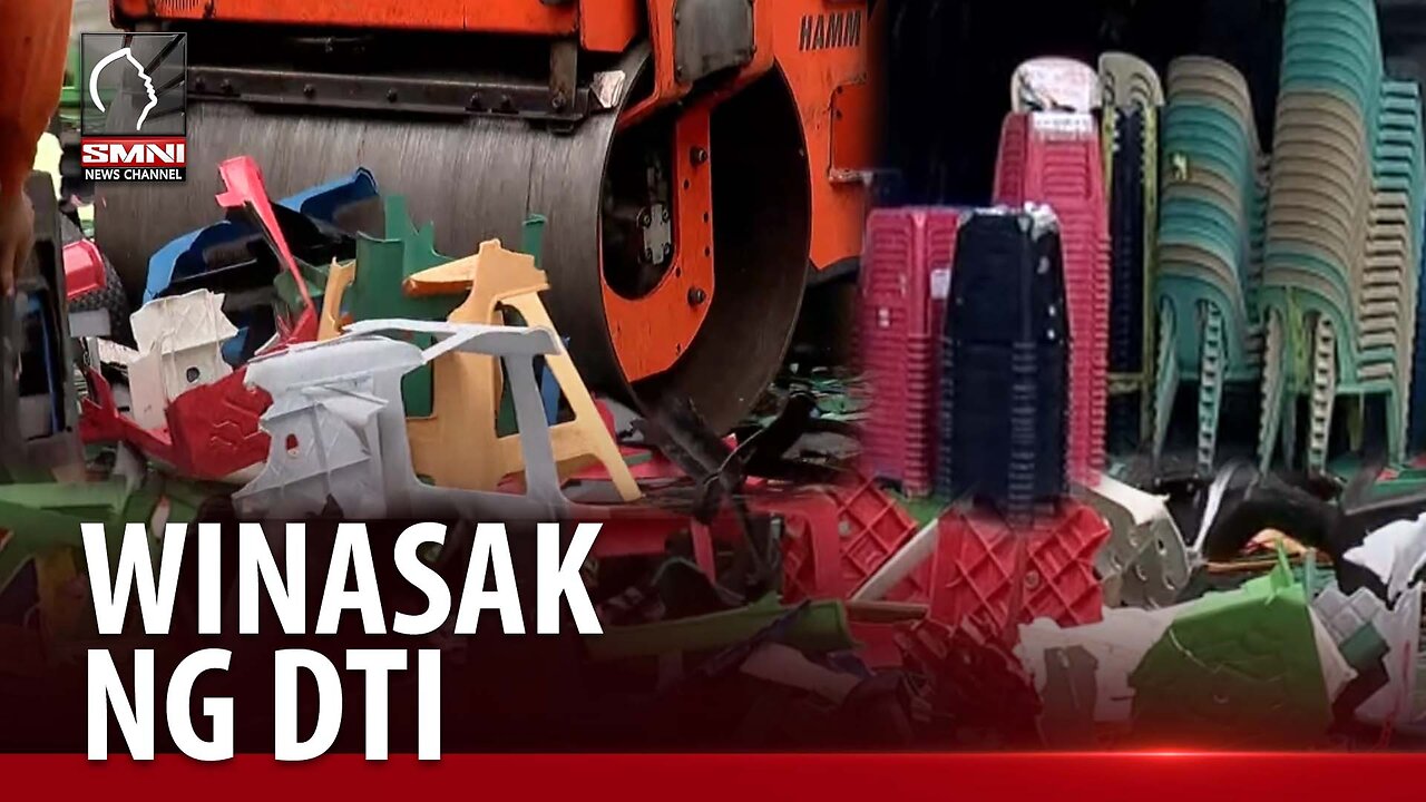 Higit 1,000 substandard monoblock chairs na nakumpiska, sinira ng DTI