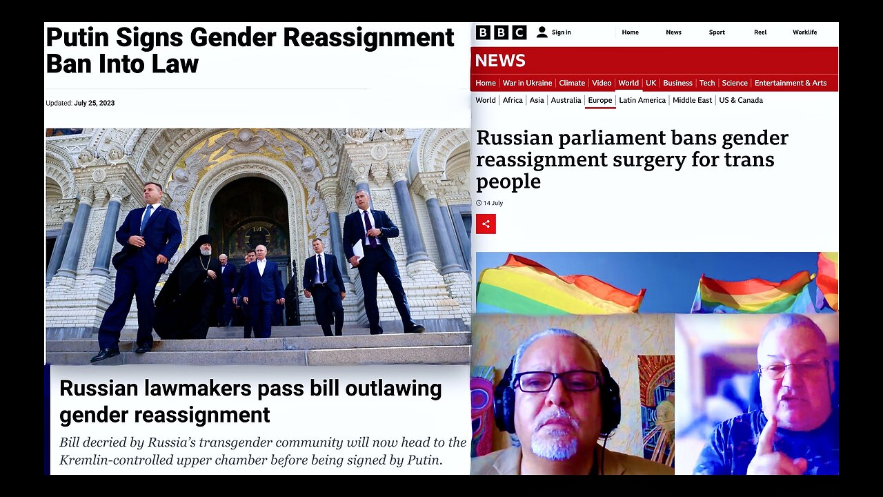 Russia Rejects Politically Correct Woke West Pedophile Pride Culture Putin Bans Sex Change Operation