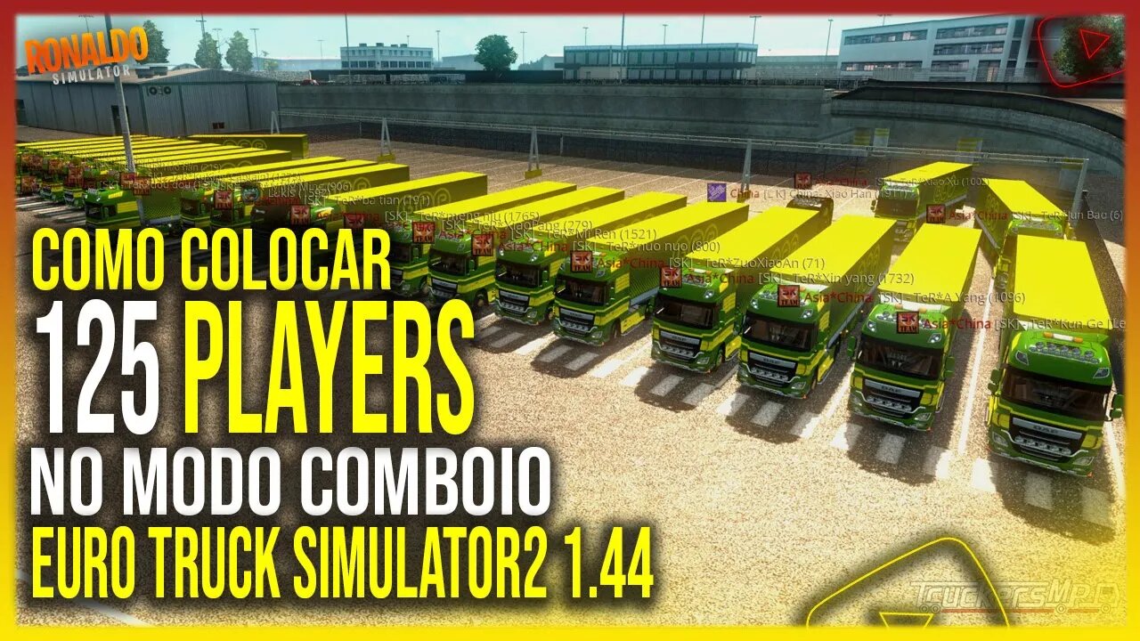 ▶️COMO COLOCAR 125 PLAYER NO MULTPLAYER NO EURO TRUCK SIMULATOR 2 1.44