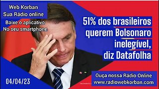 Urgente! Bolsonaro inelegível | Aponta a pesquisa