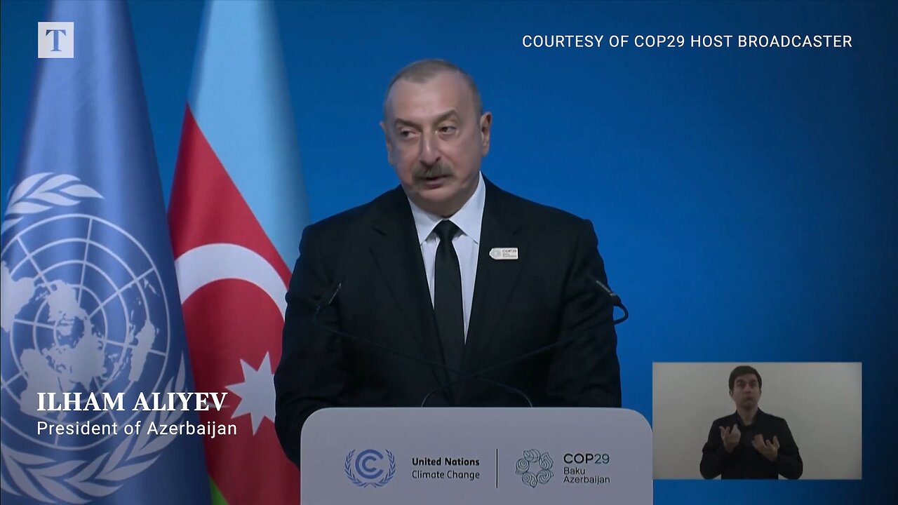 Azerbaijan President Aliyev tells climate COP29 summit: Oil & Gas are gift of God