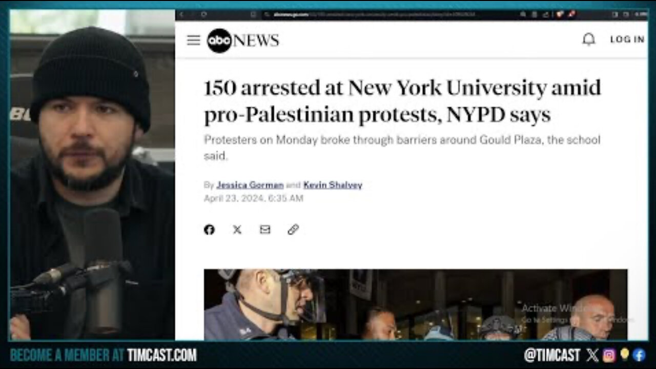 MASS ARRESTS As Police STORM Anti Israel Protest At NYU