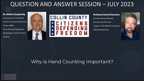 Why is hand-counting important?