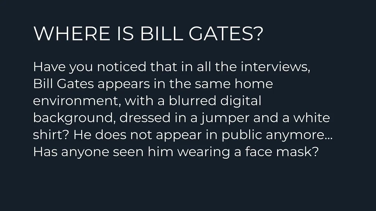 Where is Bill Gates ❓