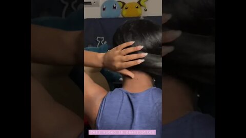 Silk Press On Long Natural Hair