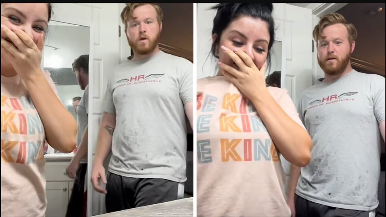 Father of 3 has priceless reaction to surprise pregnancy